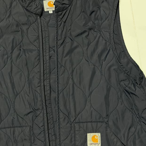 칼하트 wip 14fw camp liner vest
