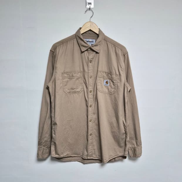 칼하트Carhartt 베이지 코튼 셔츠 M - S252