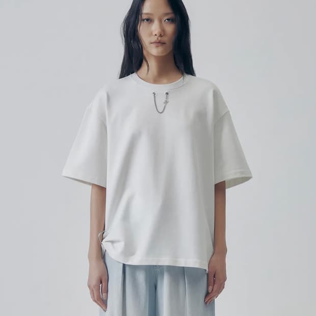 트리밍버드 Dubre Chain T-shirts [ White ]