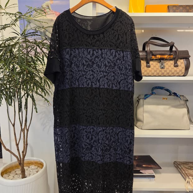 데무 레이스 원피스 (오버핏)