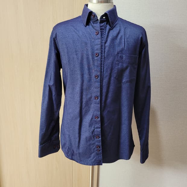 맨스타 Manstar 남자 드레스셔츠 100 블루네이비