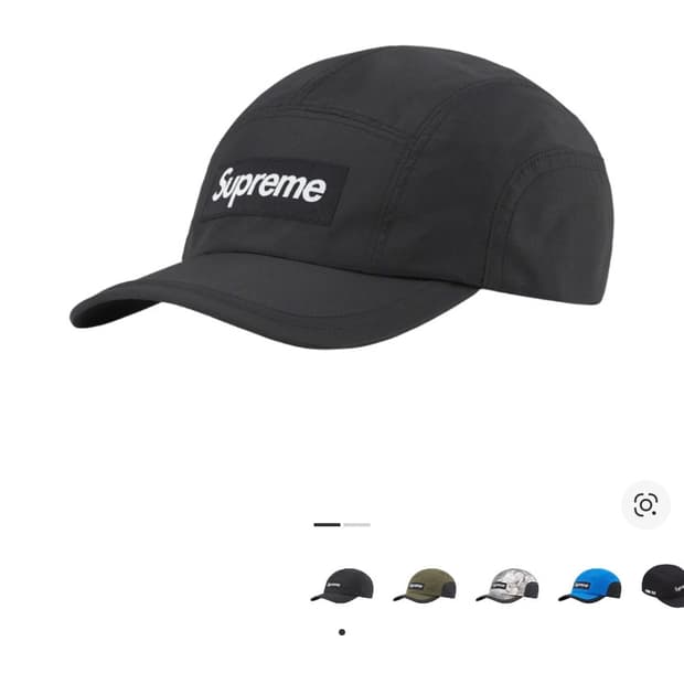(OS) 슈프림 박스로고 캠프캡 모자 22fw 고어텍스 블랙