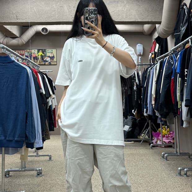 오베이 백프린팅 반팔 티셔츠 S62