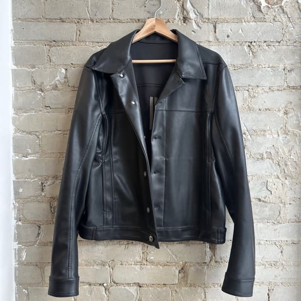 Rick Owens DRKSHDW 폭스 레더 자켓