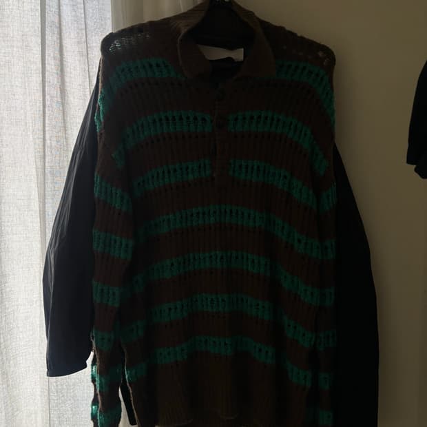 Burble Stripe Polo Sweater