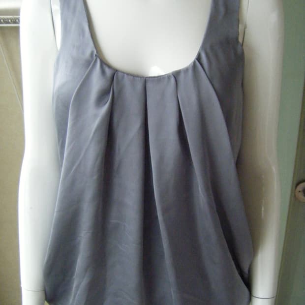 Shiny Pleated Blouse – H&M vintage