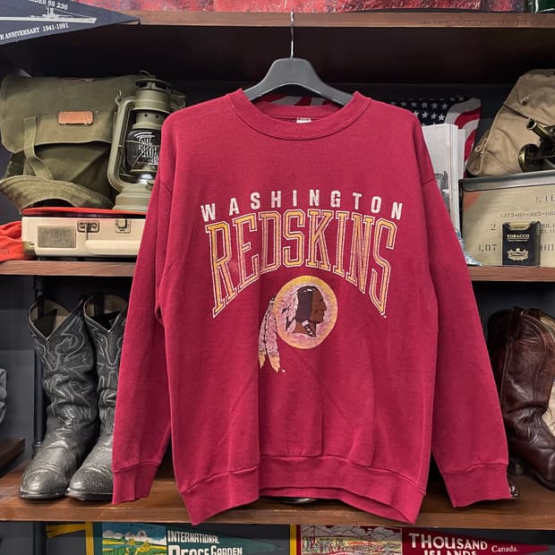80s 워싱턴 레드 스킨스 NFL 맨투맨 스웻 셔츠 N111