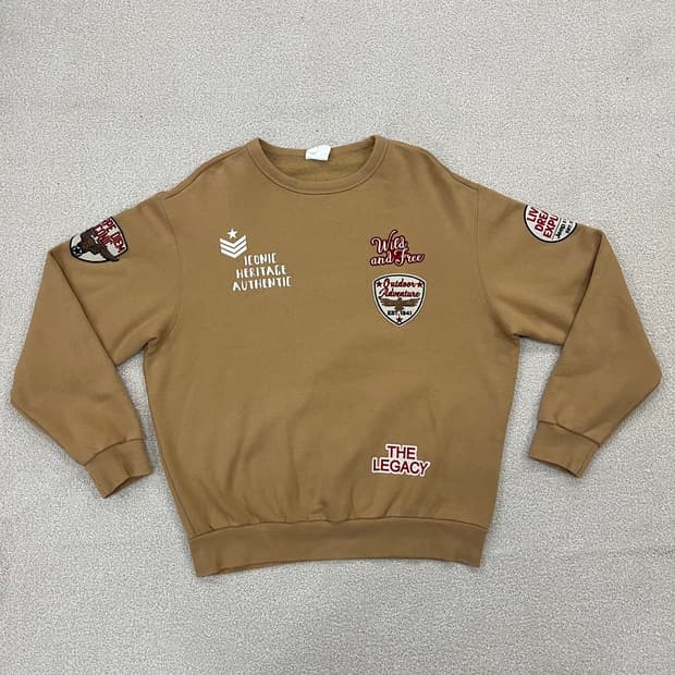 [L] 지프 JEEP 멀티 패치 라운드 맨투맨 3932