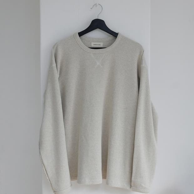 하프시코드 Waffle Long Sleeve (Oatmeal)