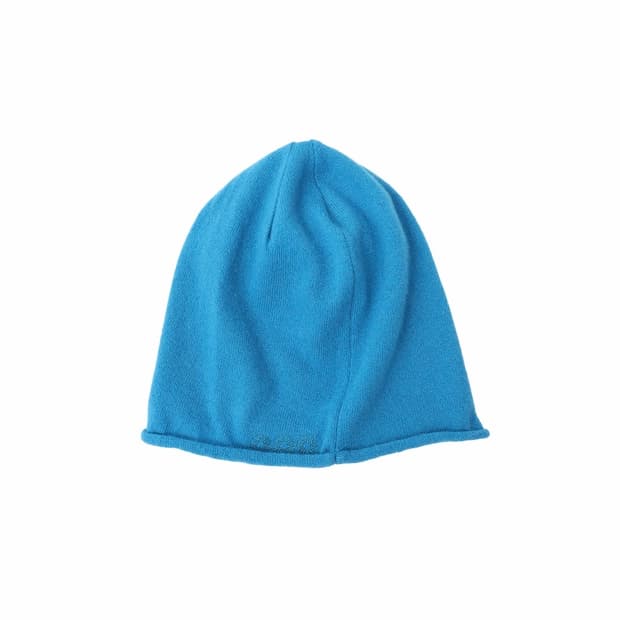 새상품) 999휴머니티 오버핏 롤드 비니 코발트블루