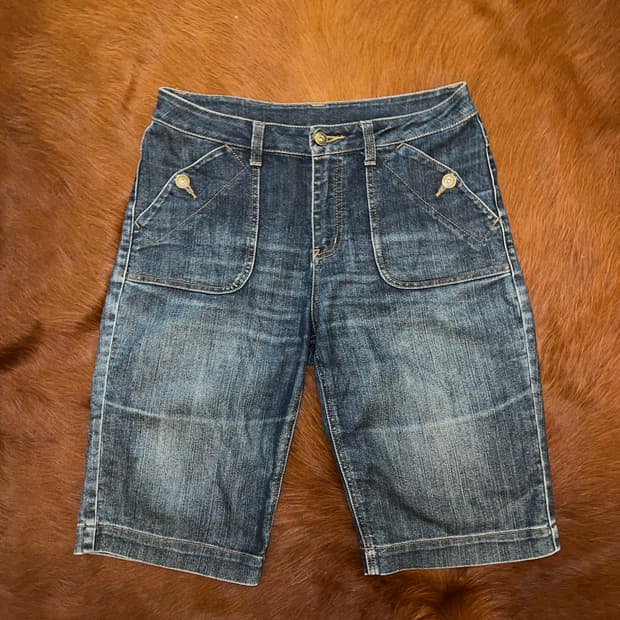 빈티지 포켓 포인트 버뮤다팬츠