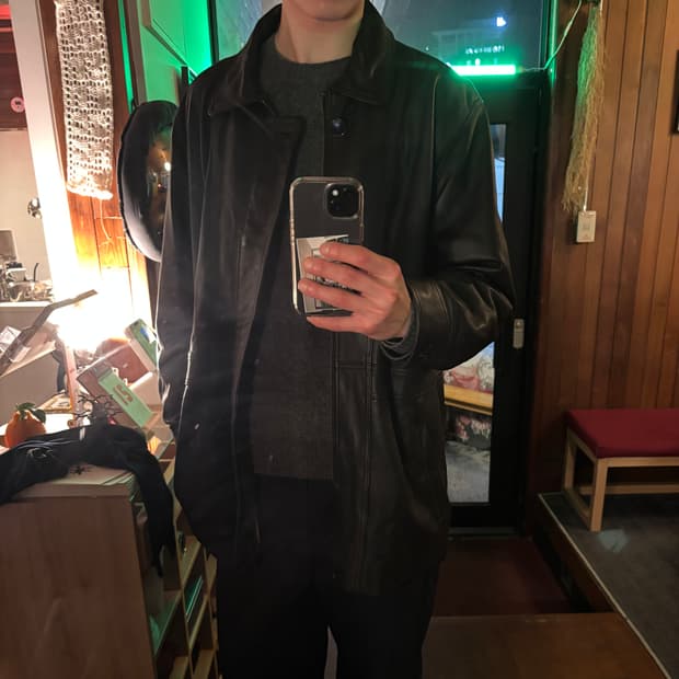 vtg lambskin sg carcoat