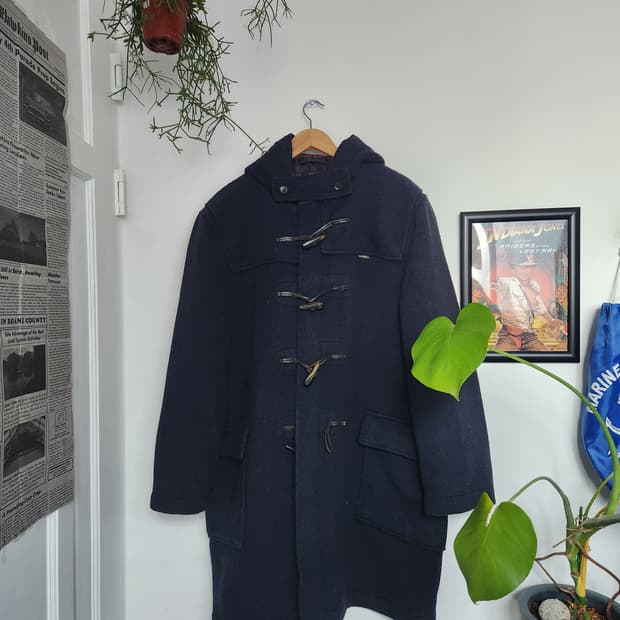 70s 글로버올 헤비 울 더플코트