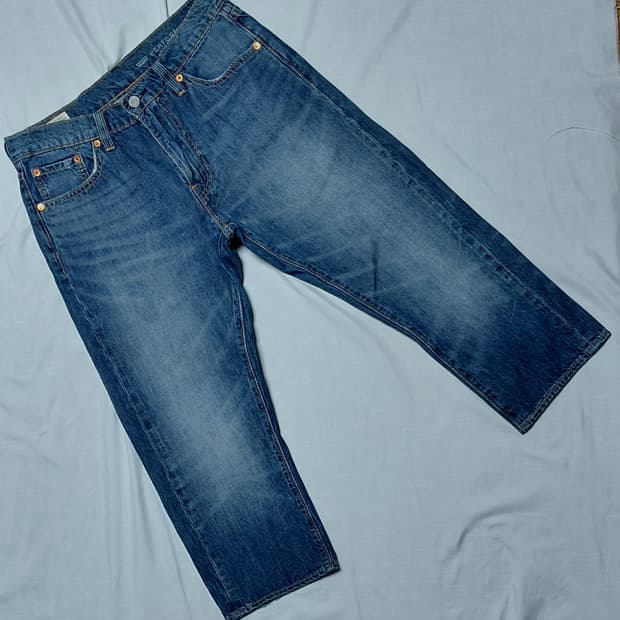 [Levi's Premium] 리바이스 505 프리미엄 7부 크롭 데님