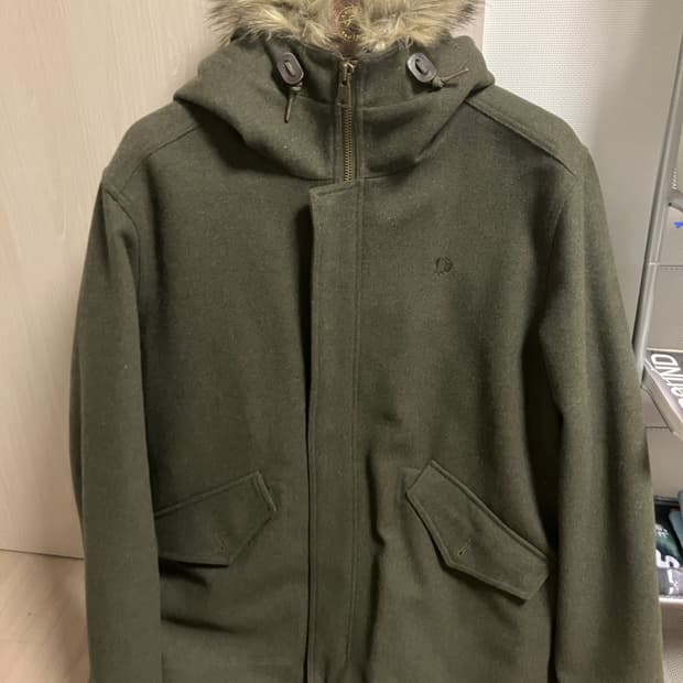 (L) 프레드페리 피쉬테일 야상 코트 개파카 m65