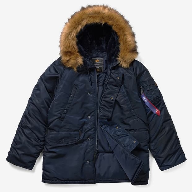 MMLG x 알파 인더스트리 n-3b 콜라보 네이비 레귤러핏 XL