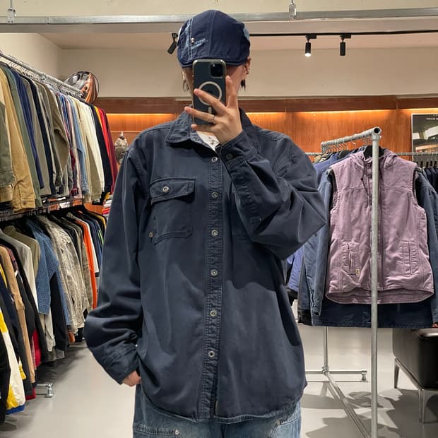 빈티지 워크 셔츠 (Navy)   