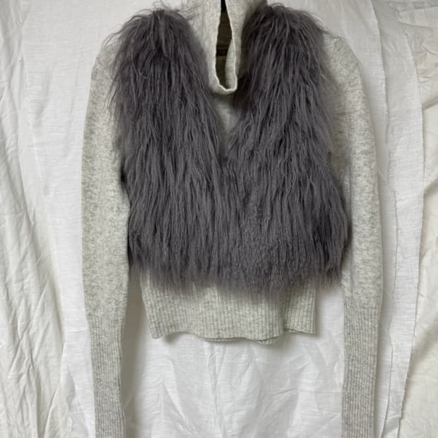 real fur vest