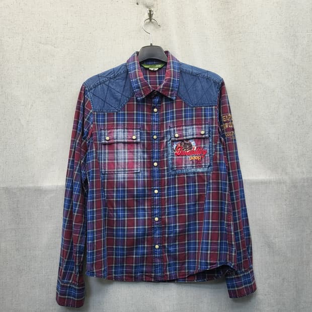 Jeep 지프 체크 셔츠 남방