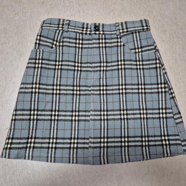 스컬프터 체크 미니스커트