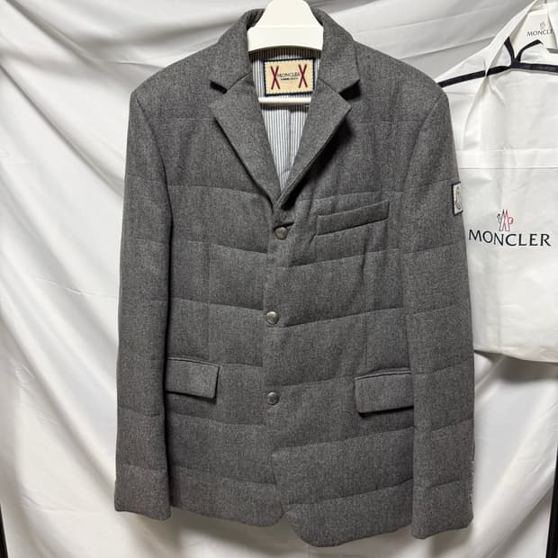 [S+급/5] 몽클레어 감마블루 울 블레이저 패딩 자켓