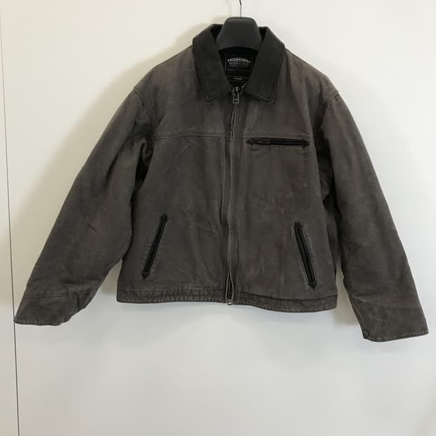 프리즘웍스 24FW 카우하이드 캔버스 워크자켓 머드 [M]