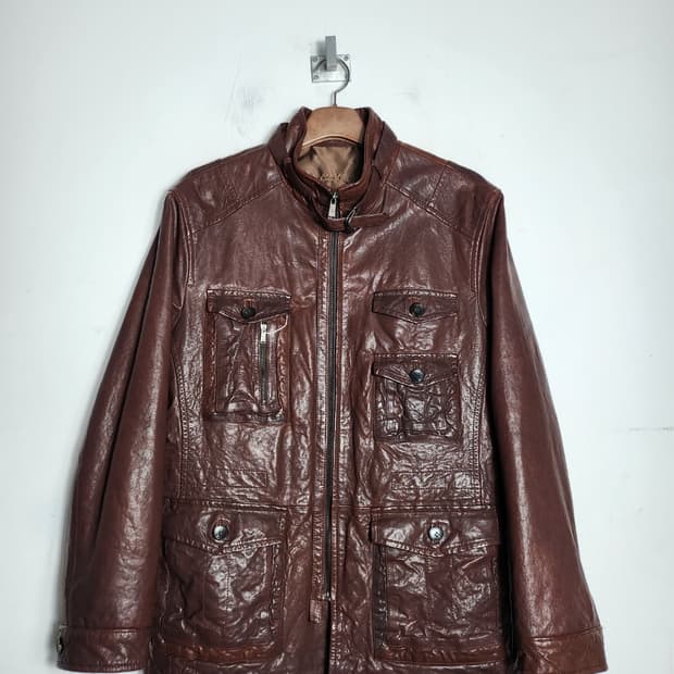 킨록 가죽 필드자켓