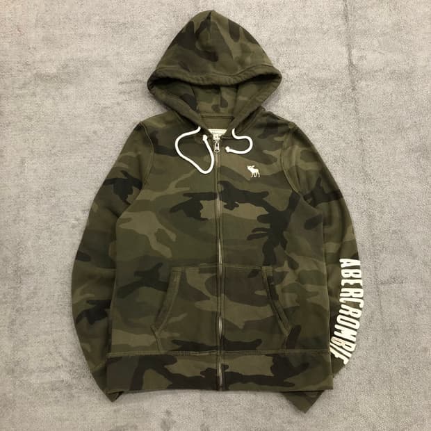 아베크롬비 카모 후드집업