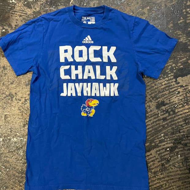 Adidas rock chalk jayhawk t-shirt