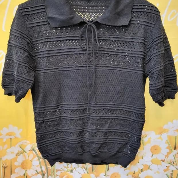 미사용/플라스틱아일랜드 니트 택가79000 M