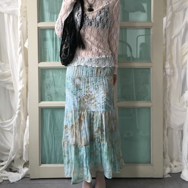 Lace high neck top