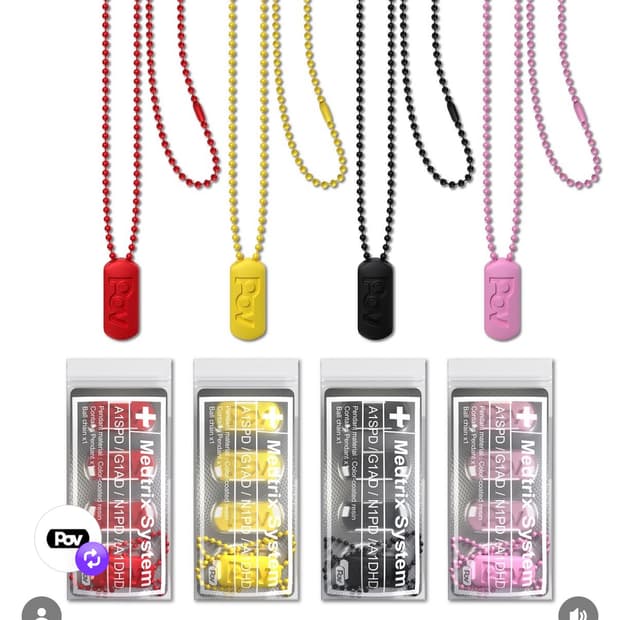 더스파이시감자크럽 목걸이 블랙