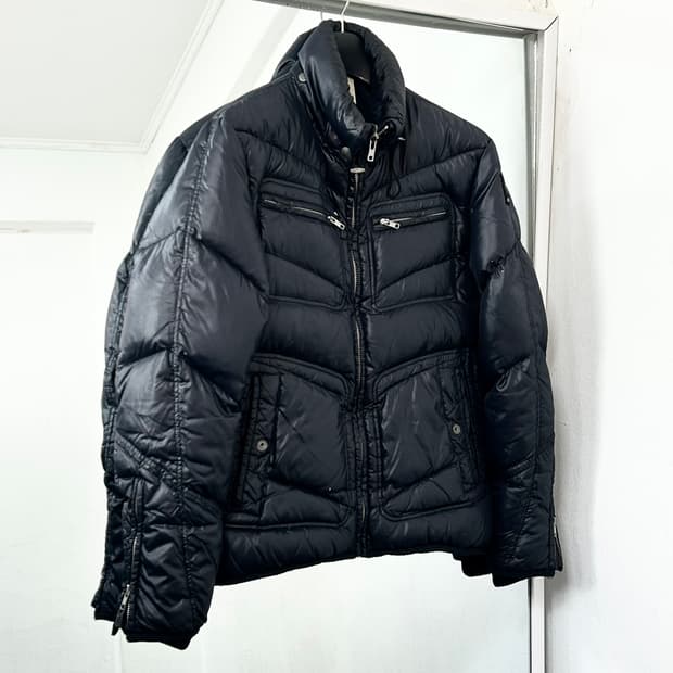 디젤 구스다운 바이커 패딩