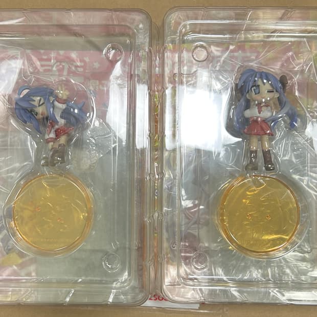 미개봉) 러키스타 오키라쿠 박스 피규어 CD 캐릭터북 등 고전 미소녀