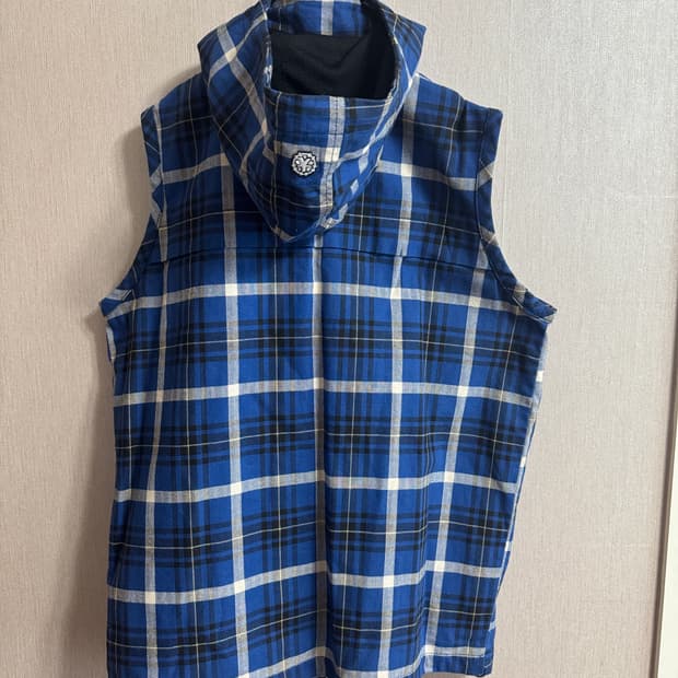 Vintage 빈티지 체크 베스트 조끼 XL