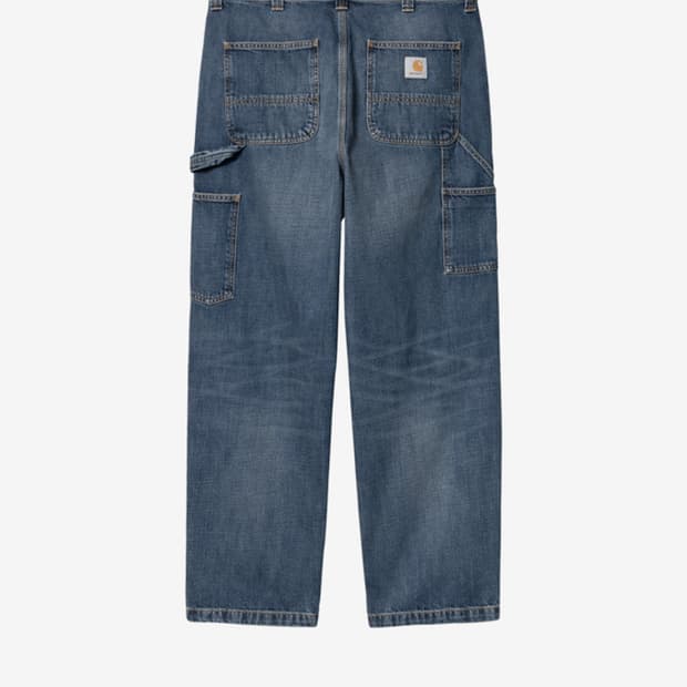 칼하트윕 OG 싱글니팬츠 카마노 블루 다크 유즈드 워시 S 사이즈