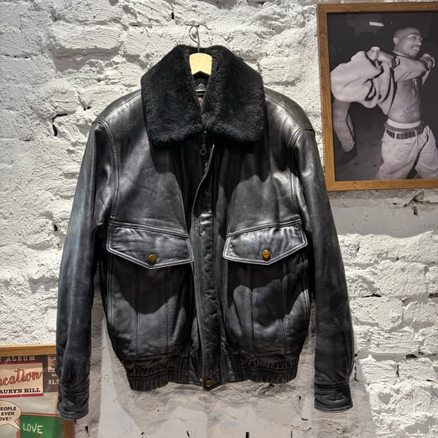 빈티지 양털,양가죽 100% 천연 무스탕자켓