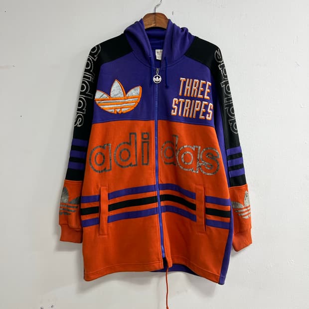 빈티지 90s 아디다스 데쌍트 후드집업