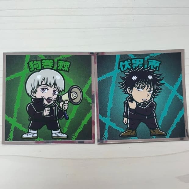 주술회전 토게 메구미 웨하스 스티커