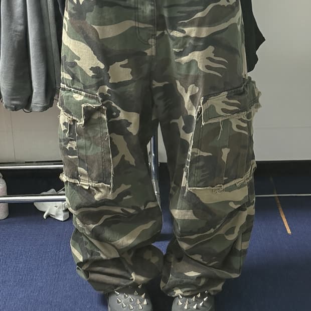 밴딩 카모 카고팬츠