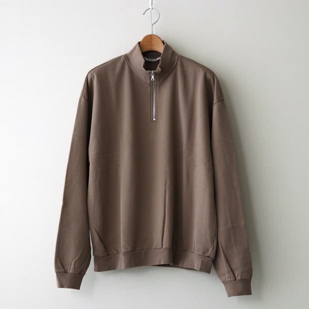 [4] 오라리 24AW 하프집 스웻 베이지