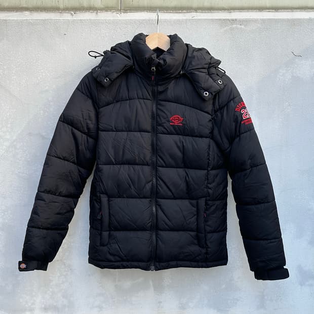 [디키즈] •Dickies Logo Hooded Puffer Jacket