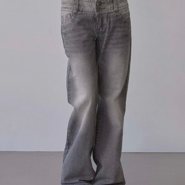 Union Jack Engineered Denim Washed Gray 