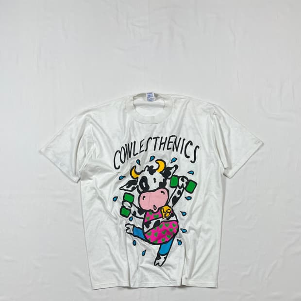 90’s cowlesthenics 프린트 반팔티