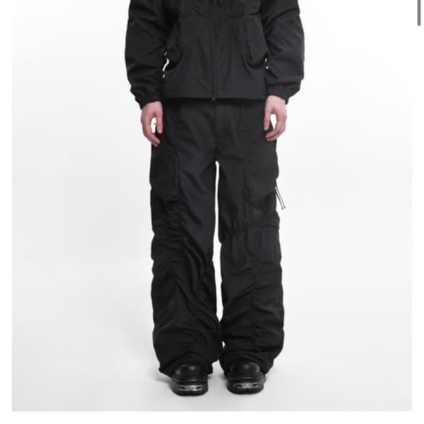 NACHE SMOCKING CONVEX PANTS BLACK