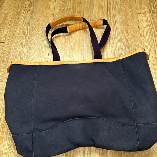 포터 캔버스 레더 토트백