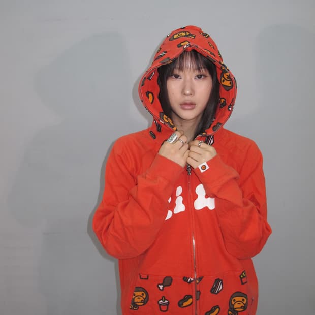 베이프 2006SS 마일로 정크푸드 후드집업