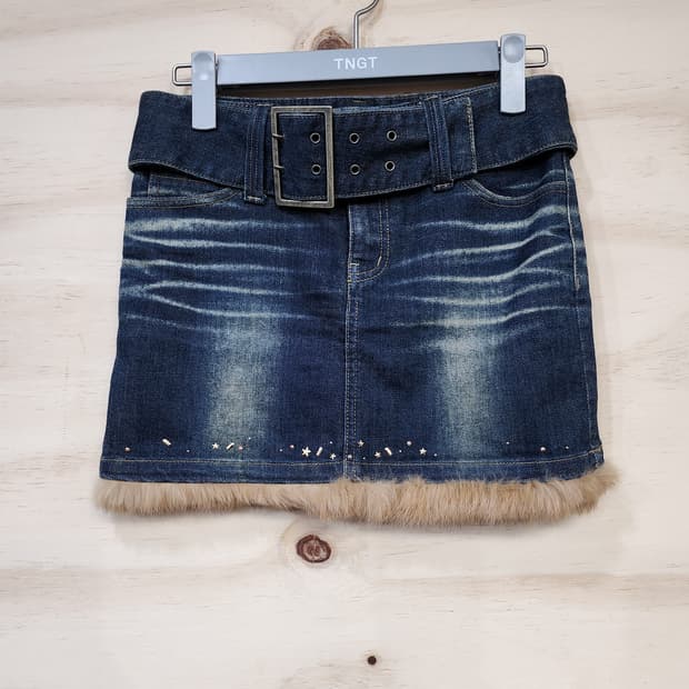 1015) 데코 DECO 토끼털 포인트 청치마