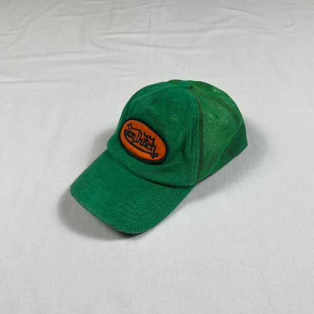 본더치 von dutch 패치 로고 메쉬 트러커 캡 모자