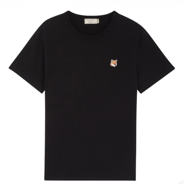 메종키츠네 반팔티 블랙 L